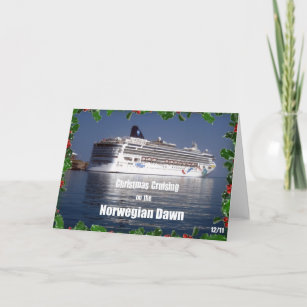 Christmas Cruising on the Norwegian Dawn Holiday Card