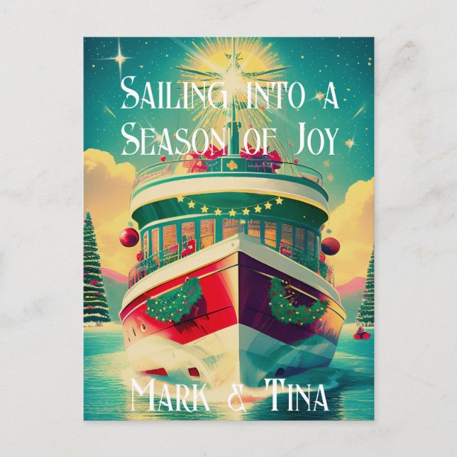 Christmas Cruising  Postcard (Front)