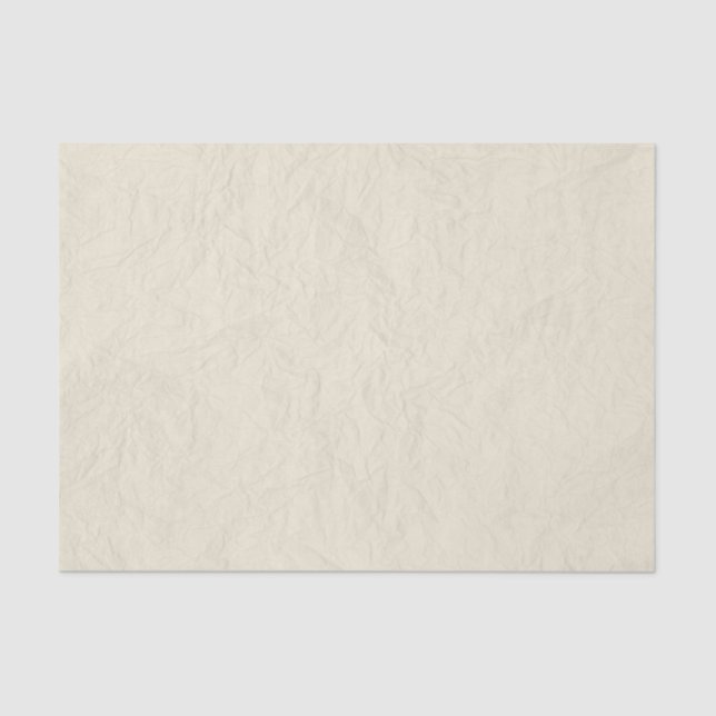 Christmas Crumpled Paper Rustic in Cream (Front)
