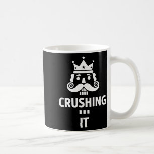 Christmas Crushing It Nutcracker - Funny Retro Ugl Coffee Mug