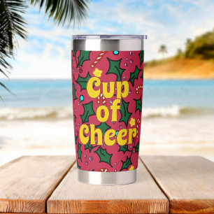 Christmas Cup of Cheer Red Insulated Tumbler