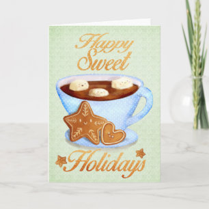Christmas Cup of Hot Choco Holiday Card