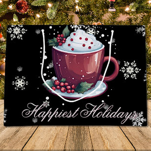 Christmas Cup of Hot Chocolate Large Gift Bag