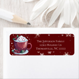 Christmas Cup of Hot Chocolate Personalised Red