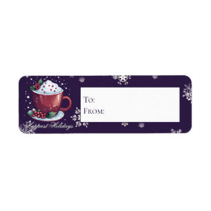 Christmas Cup of Hot Chocolate   Purple Gift