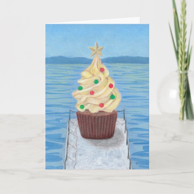 Christmas Cupcake #4 Card (Front)