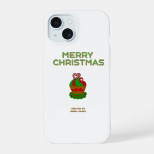 Christmas Cupcake Apple iPhone 15 Case
