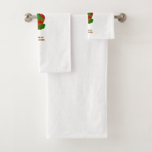 Christmas Cupcake Bathroom Towel Set