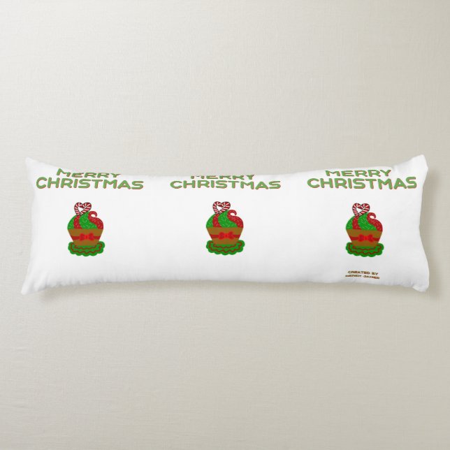 Christmas Cupcake Body Pillow (Front)