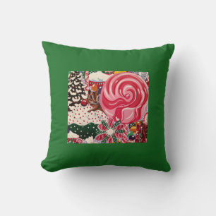 Christmas Cupcake Chipmunk Cushion