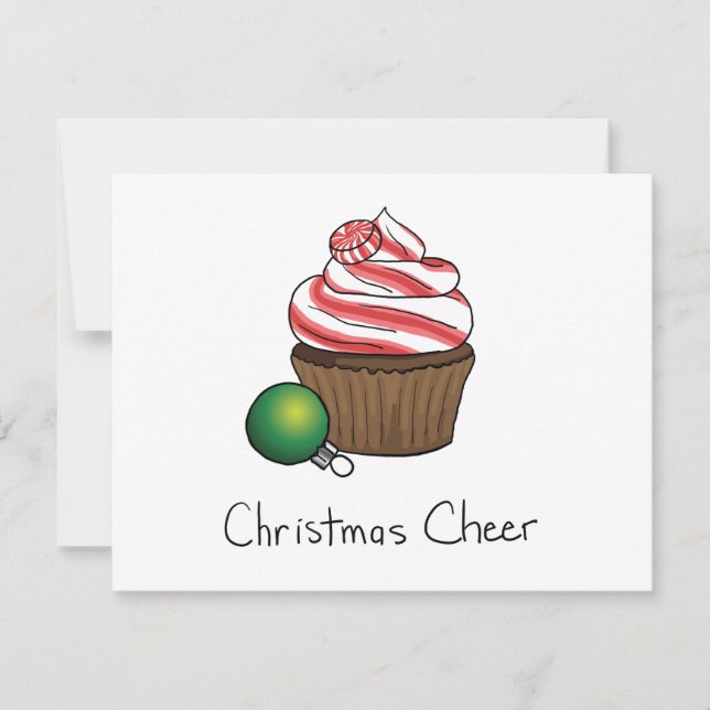 Christmas Cupcake Holiday Card (Front)
