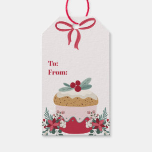 Christmas Cupcake Holiday Goodies Personalise Gift Tags