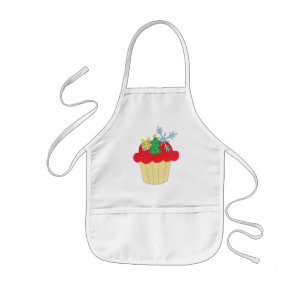 Christmas Cupcake Kids Apron