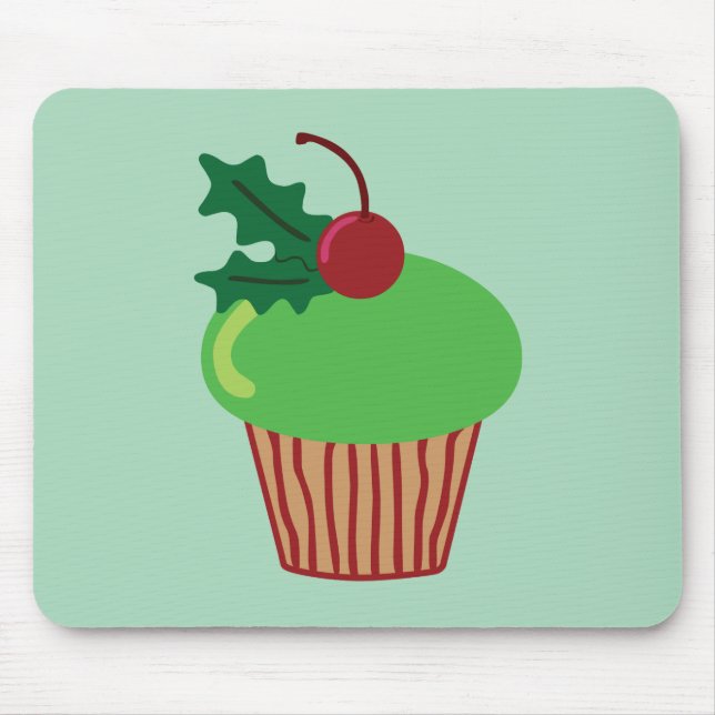 Christmas Cupcake Mouse Mat (Front)