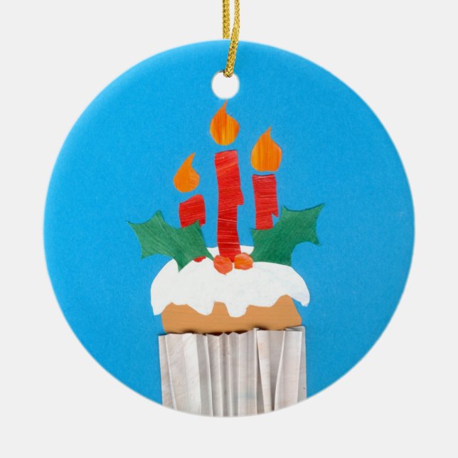 Christmas Cupcake Ornament (Front)