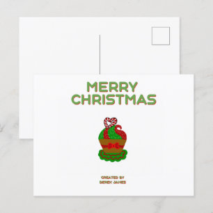 Christmas Cupcake Postcard
