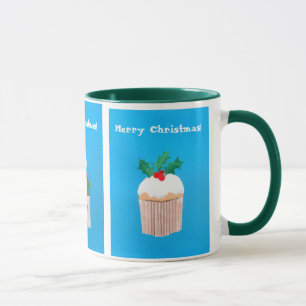 Christmas Cupcake Ringer Mug.. Mug