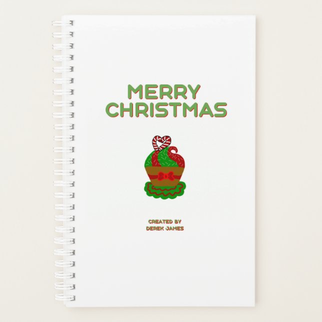 Christmas Cupcake Small Planner (Front)