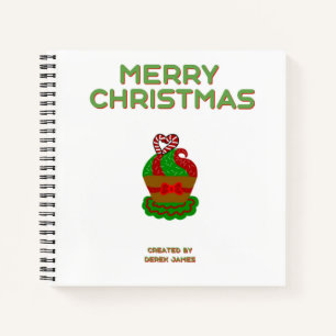 Christmas Cupcake Spiral Notebook
