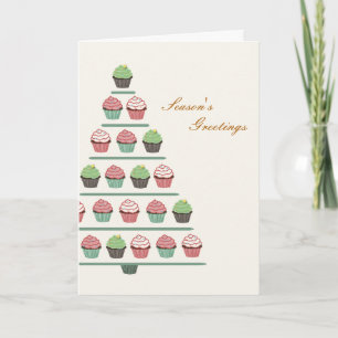Christmas Cupcake Stand Card
