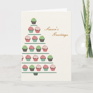 Christmas Cupcake Stand Card
