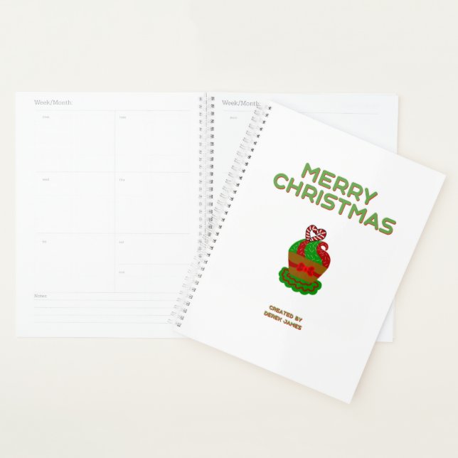 Christmas Cupcake Standard Planner (Display)