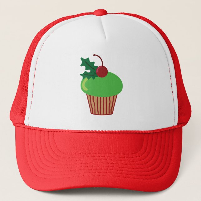 Christmas Cupcake Trucker Hat (Front)