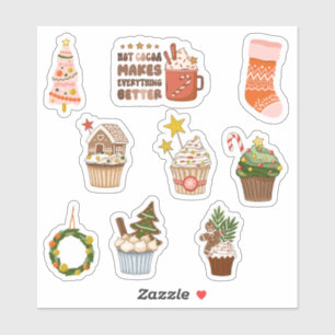 Christmas cupcakes & more scrapbook stationery