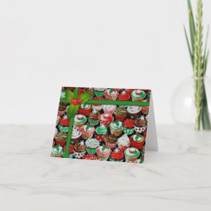 Christmas Cupcakes Note Card
