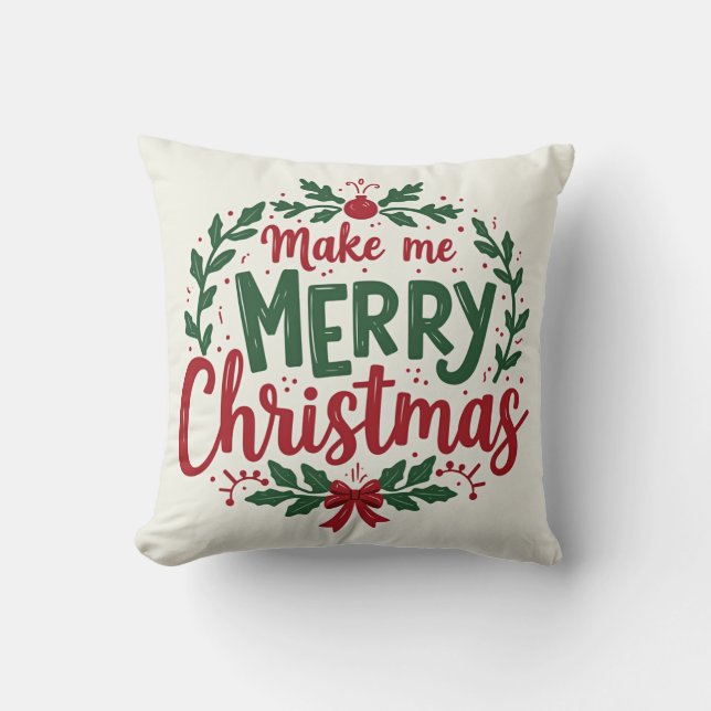 Christmas cushion that conveys love and happiness (Front)