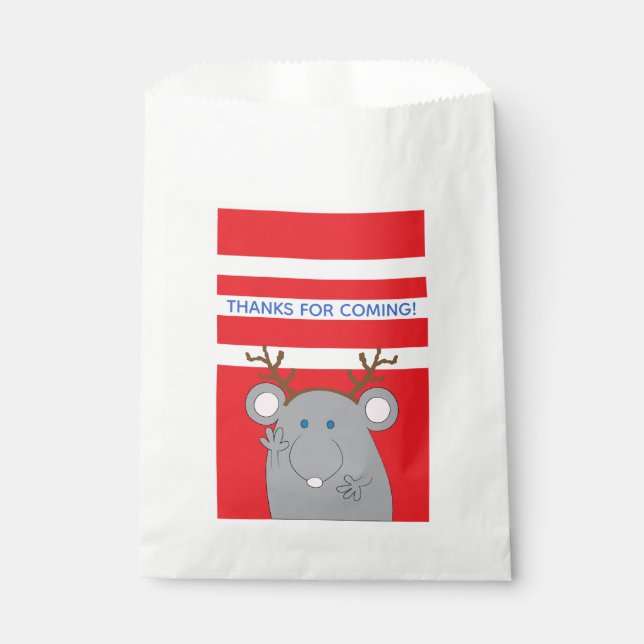 Christmas Custom Favour Bag "Merry Christmouse" (Front)