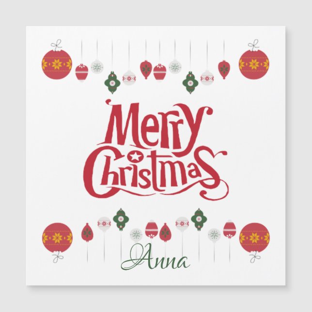 Christmas Custom Gifts  Magnet (Front)