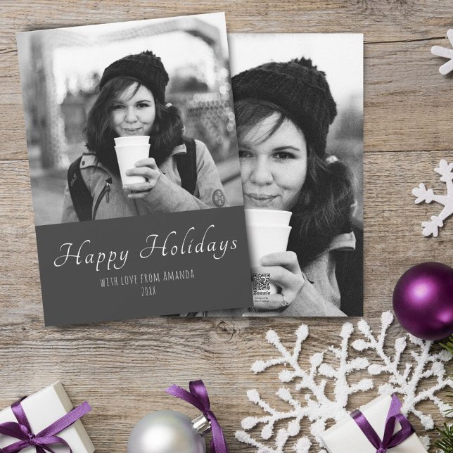 Christmas Custom Holiday Two Side Photo Card (Creator Uploaded)
