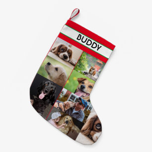 Christmas Custom Pet Name Photos Personalised dog Small Christmas Stocking