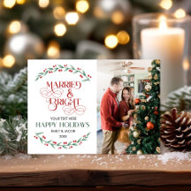 Christmas Custom Photo Collage Elegant Greenery