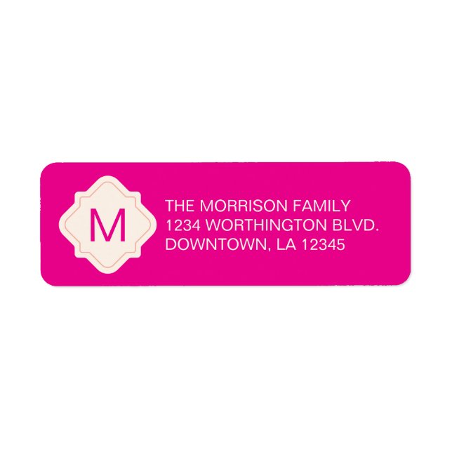 Christmas custom return address label (Front)