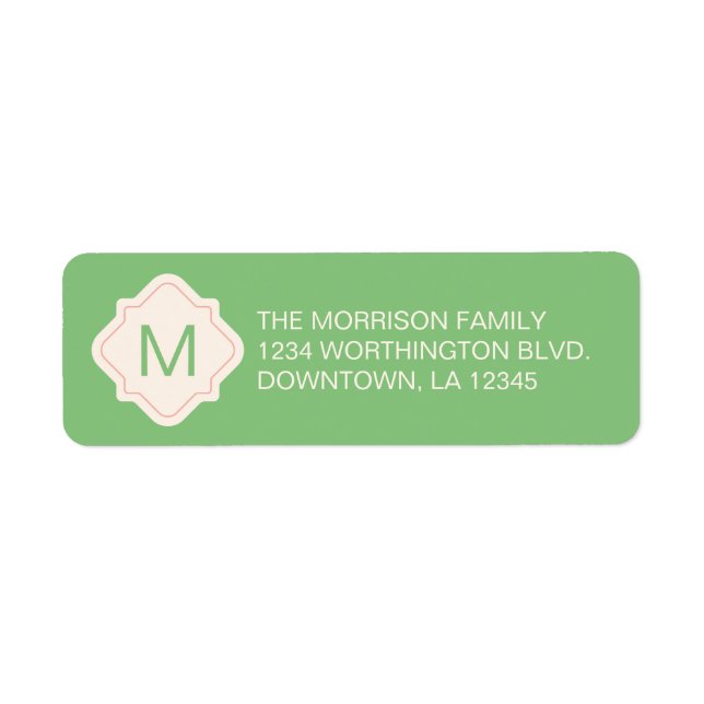 Christmas custom return address label (Front)