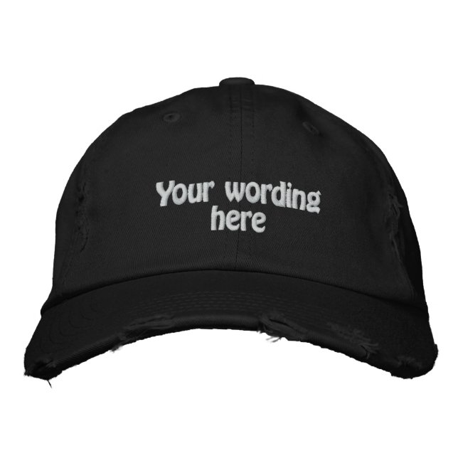 Christmas customisable embroidered hat (Front)