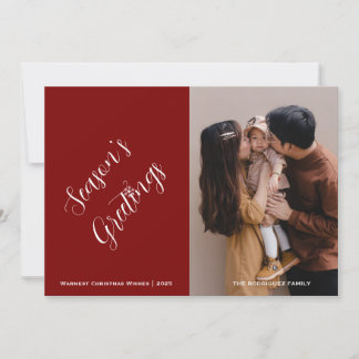 Christmas Customisable Photo and Text Holiday Card