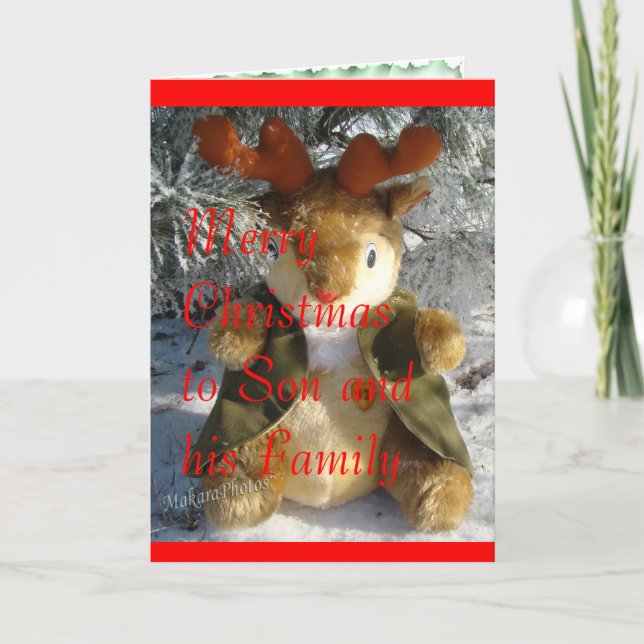 Christmas customise it holiday card (Front)