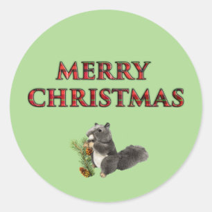 Christmas cute animal stickers