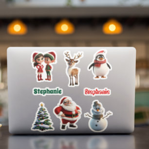 Christmas Cute Animated Personalised name
