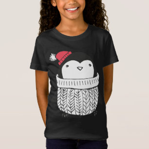 Christmas Cute Baby Penguin in Turtleneck Sweater