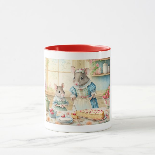 Christmas cute cats mug (Center)