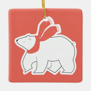 Christmas Cute Ceramic Ornament