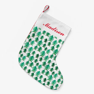 Christmas   Cute Christmas Tree Pattern Small Christmas Stocking