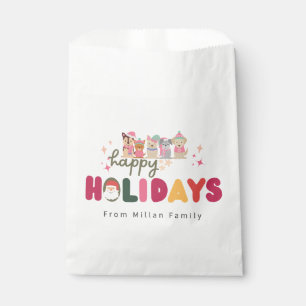 Christmas cute dog family modern favour bags