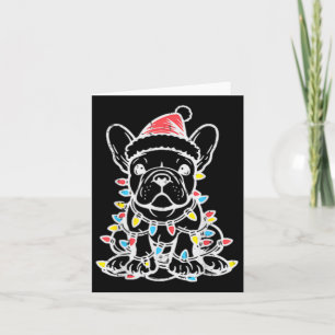 Christmas Cute Dog French Bulldog Xmas Frenchie Me Card