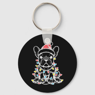 Christmas Cute Dog French Bulldog Xmas Frenchie Me Key Ring