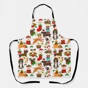 Christmas Cute Dog Pattern Apron